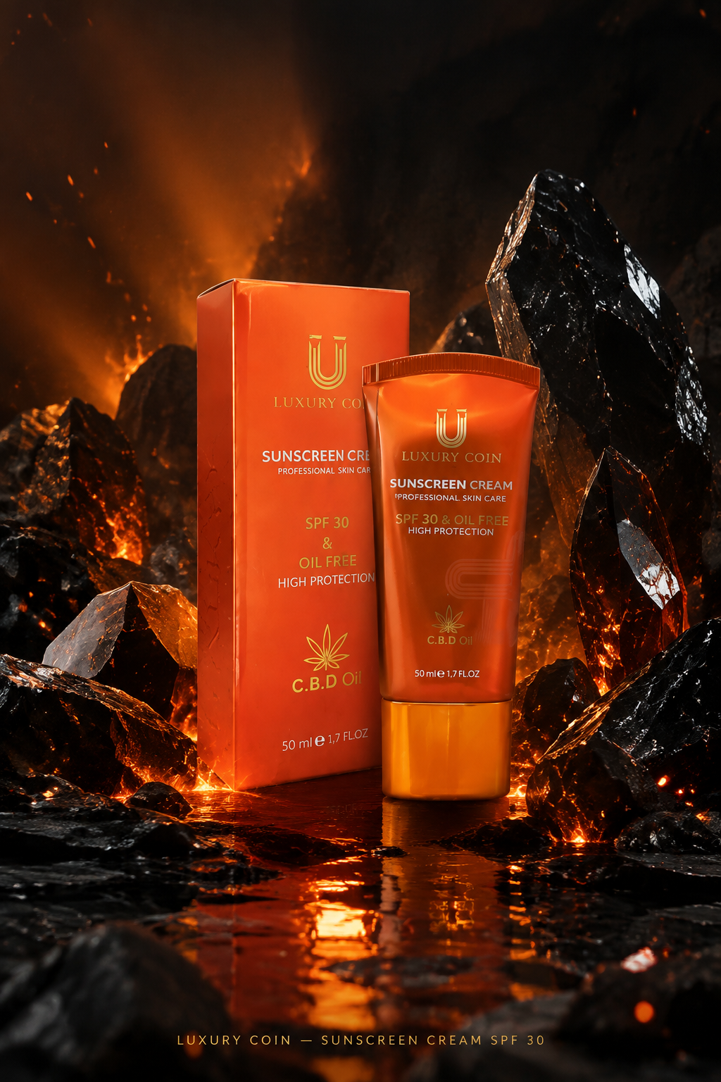 کرم ضد آفتاب لاکچری کوین 50ml 30Spf